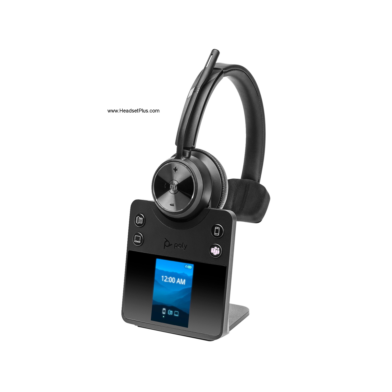 poly savi 7410-m office mono wireless headset ms teams certified view