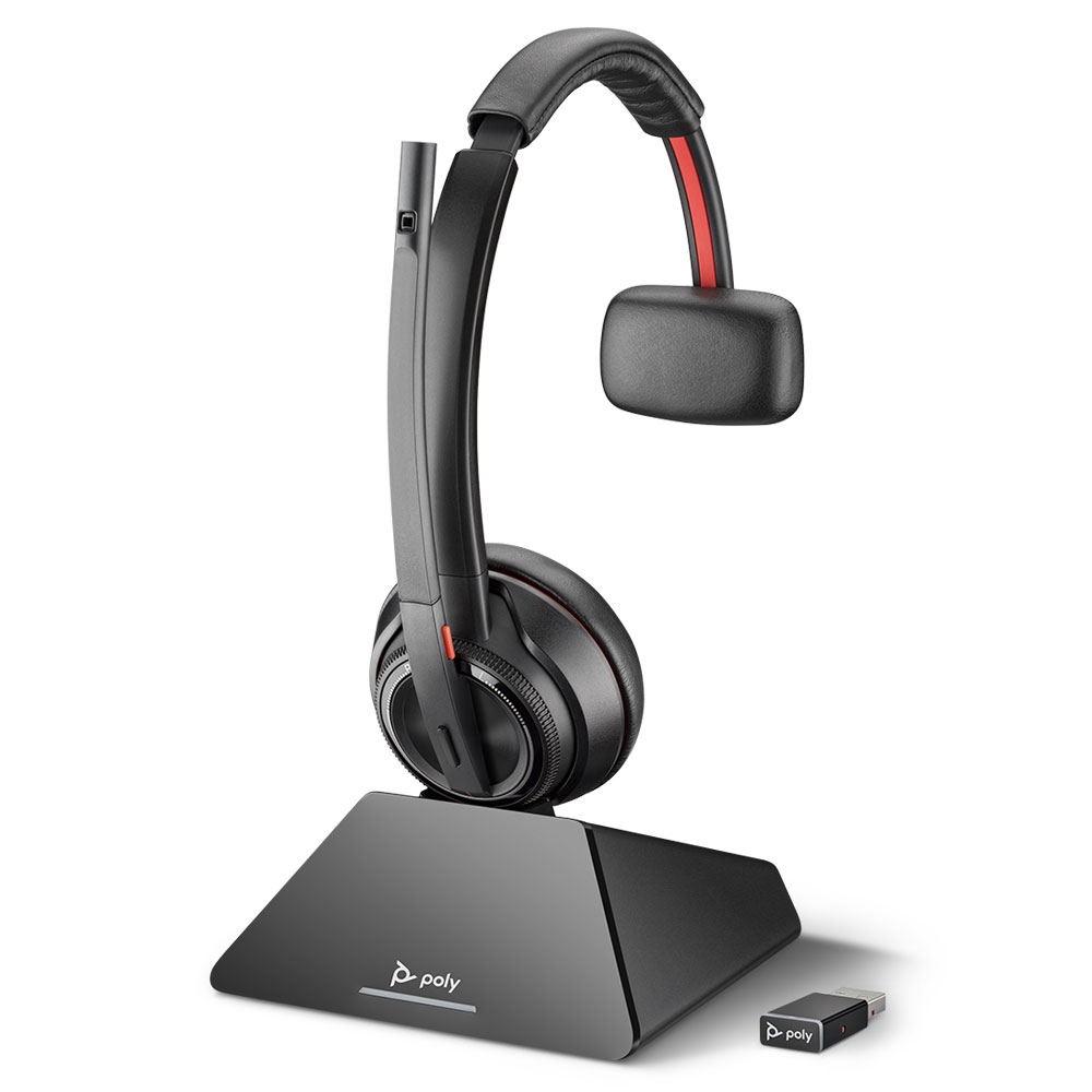 plantronics savi 8210 uc mono usb-a wireless headset view