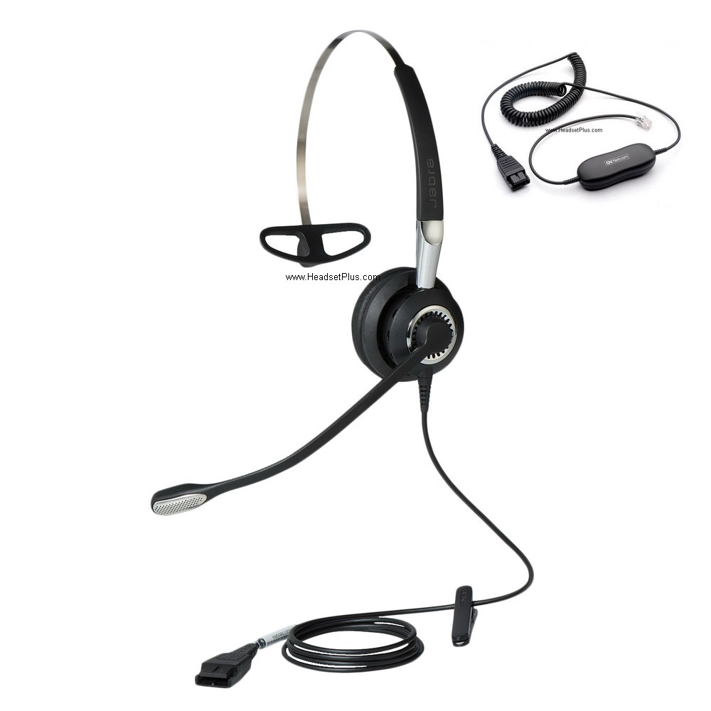 jabra biz 2400 ii mono direct connect 3-in-1 unc headset view